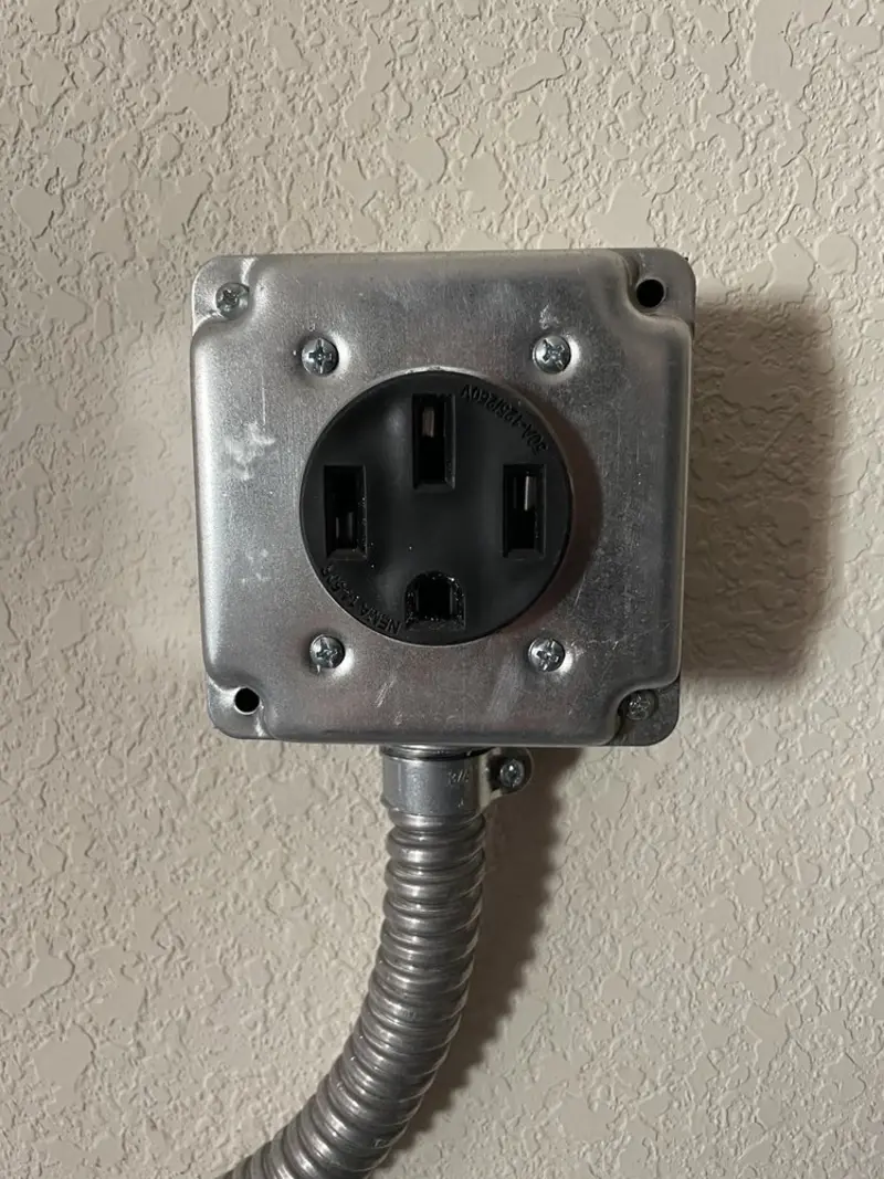 NEMA 14-50 outlet installed for Smart Home Electrical in The Villages